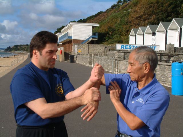 Playing Chi Sao with GM Ip Chun